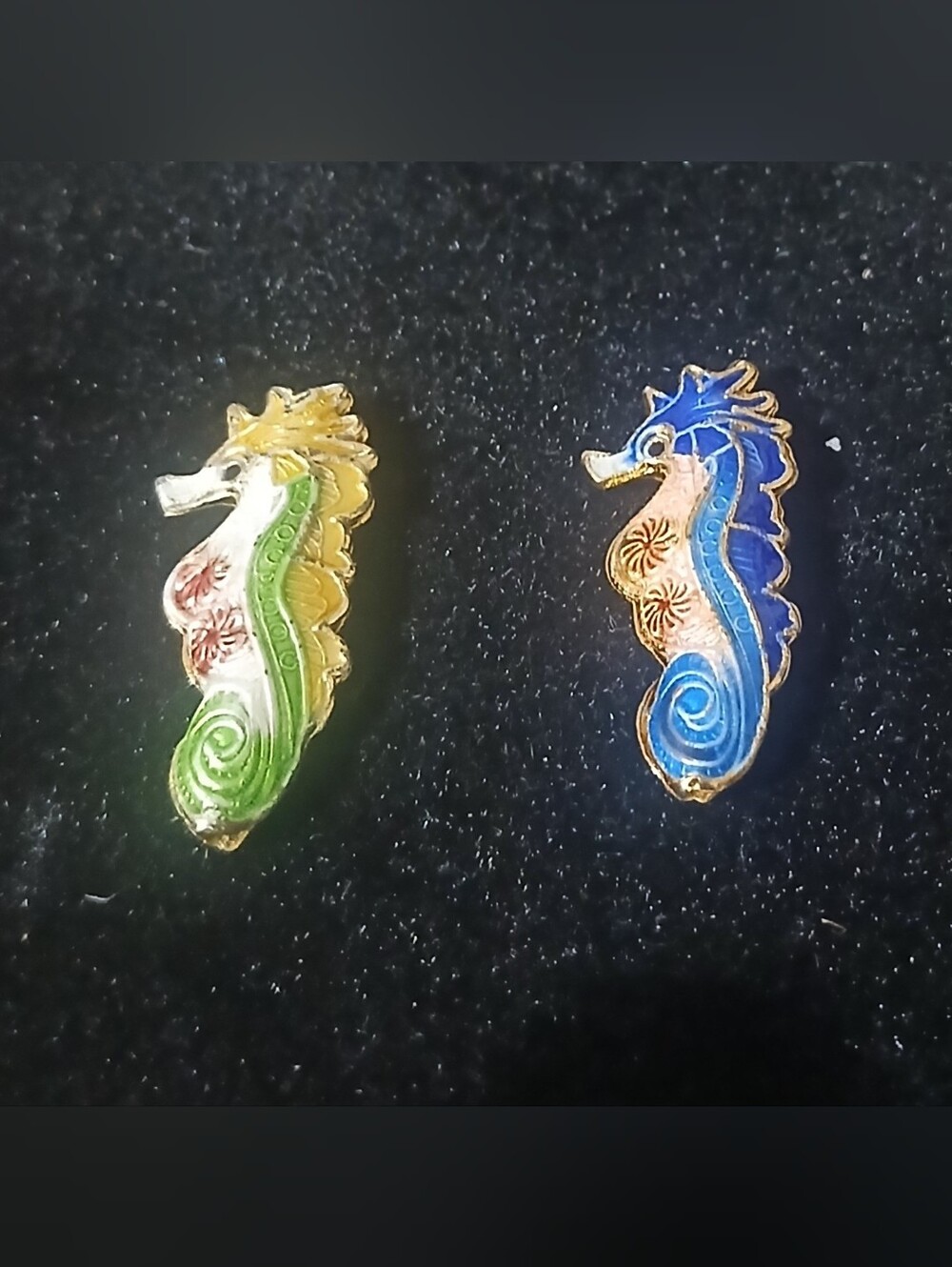 Cloisonne Seahorse Beads